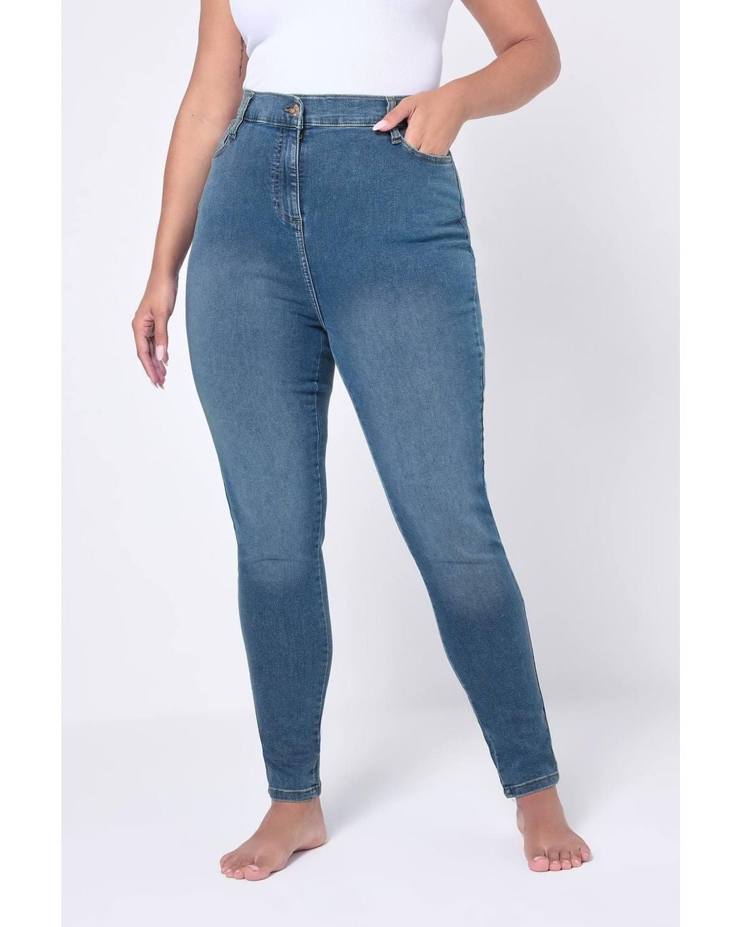 Yours Blue Skinny Ava Jeans