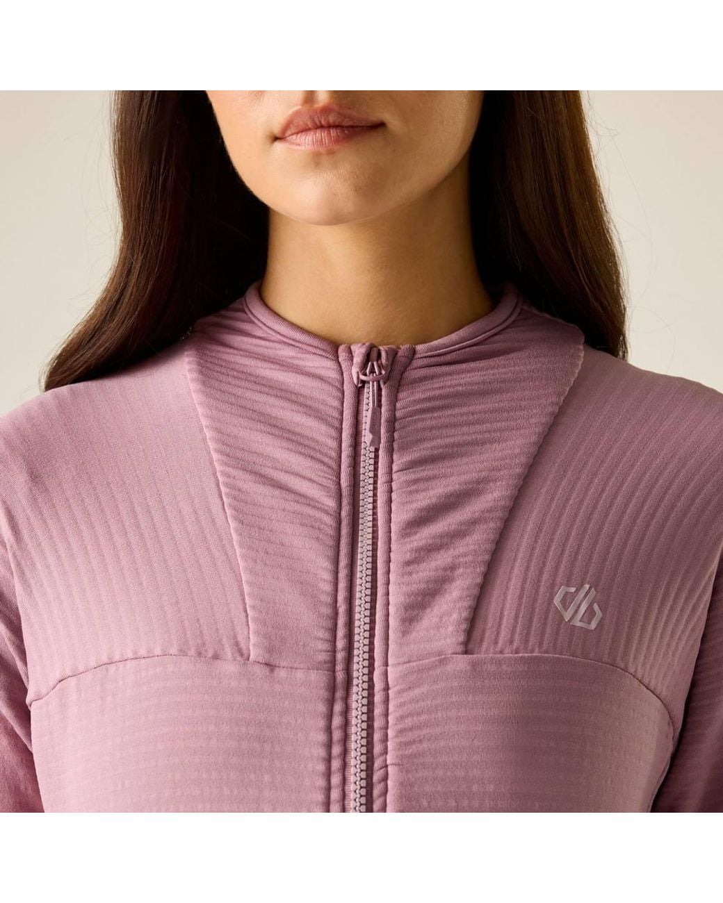 Dare 2b Purple Torrek Textured Full Zip Stretch Midlayer