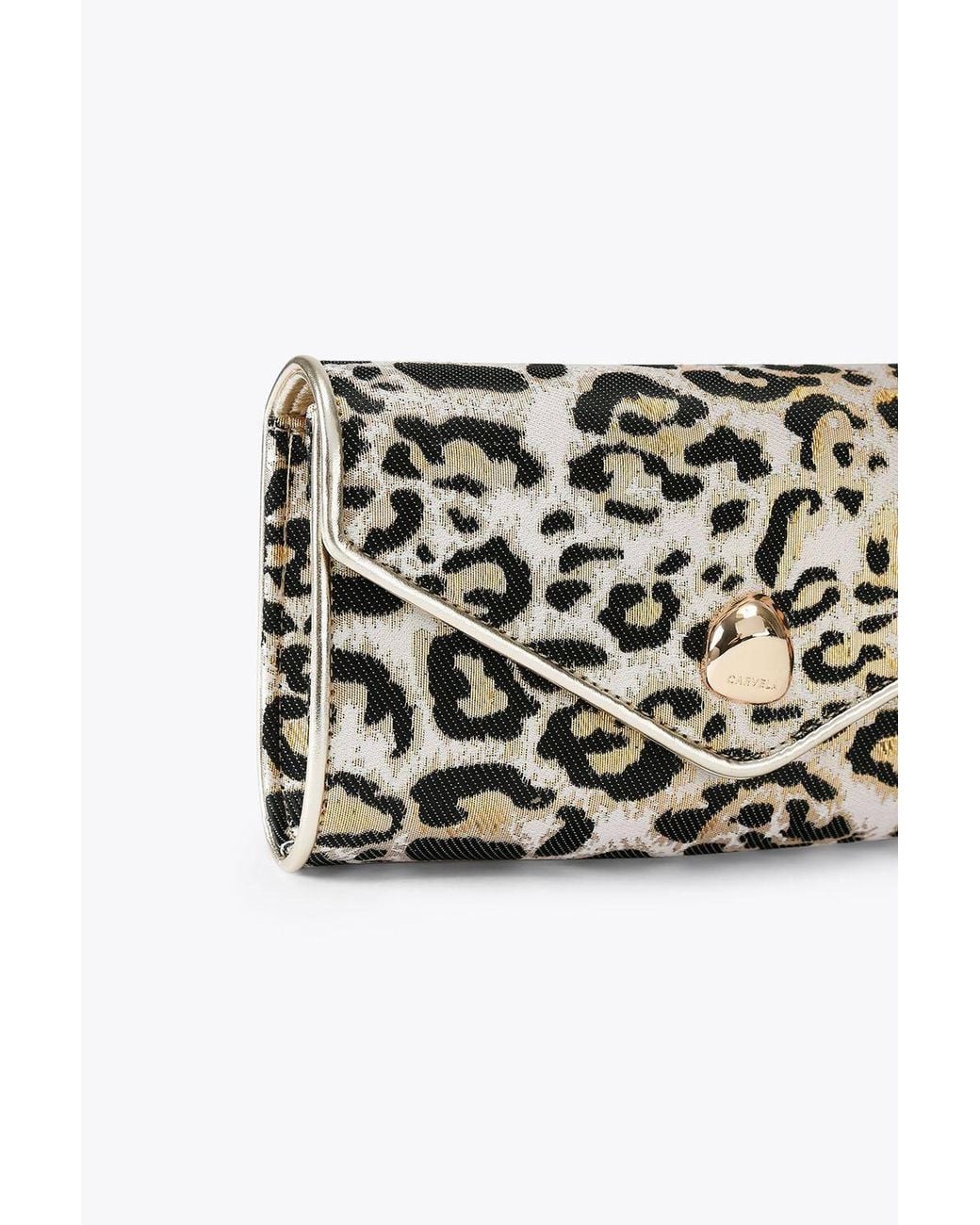 Carvela Kurt Geiger Metallic 'Spiral Envelope Clutch' Bag