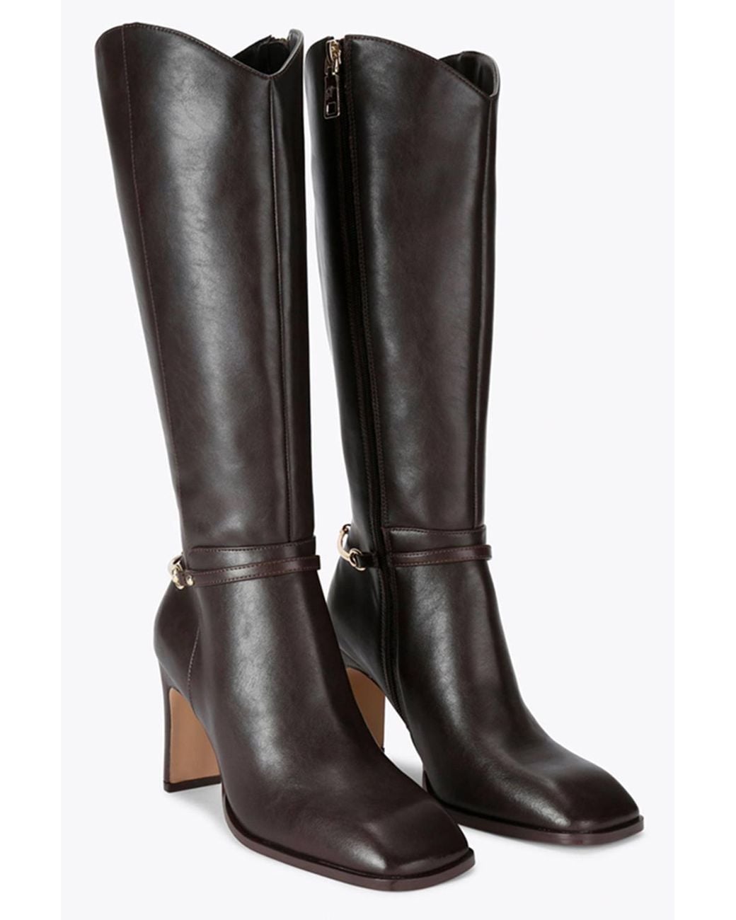 Steve Madden Black 'Shield Leather' Leather Boots
