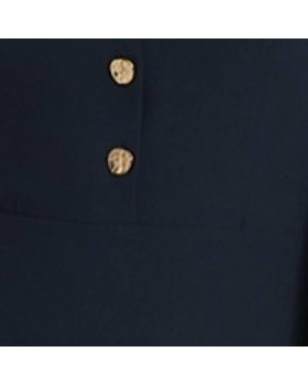 Finery London Blue Evie Long Sleeve Crepe Short Dress