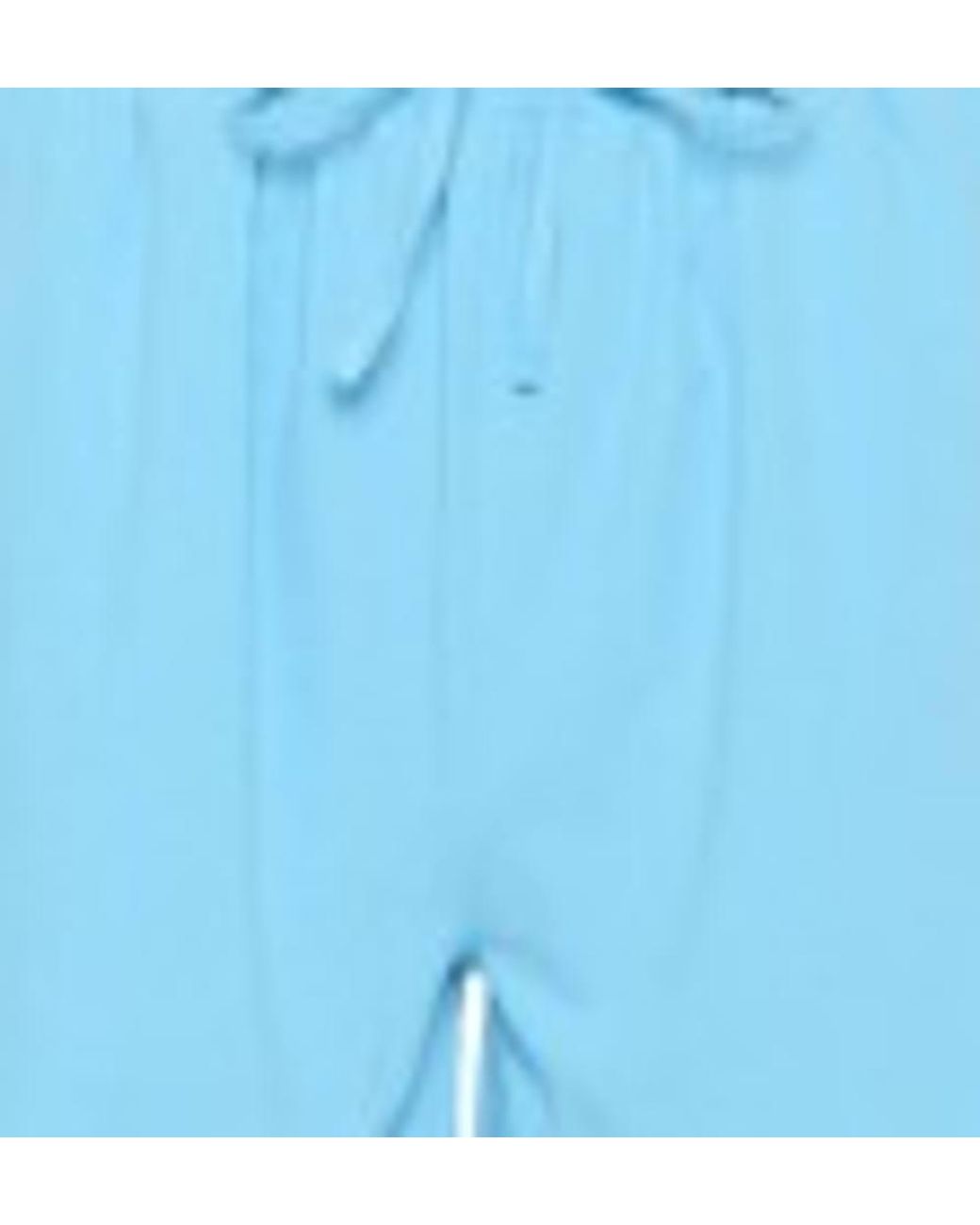 Saint Tropez Blue Zalindasz High Waisted Drawstring Shorts