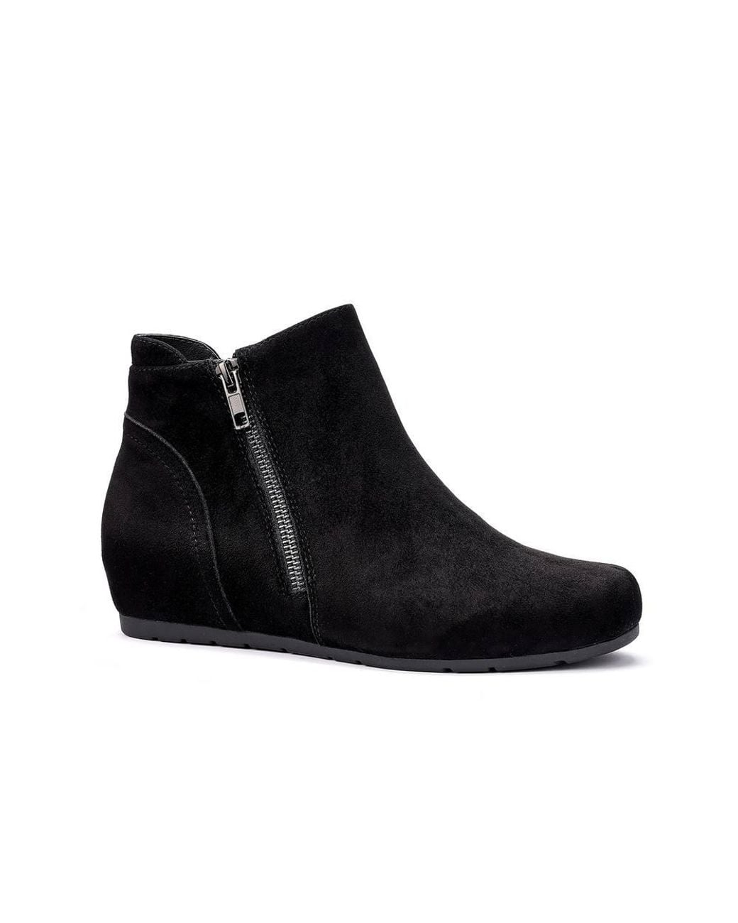 Hotter Black 'Avebury' Ankle Boots
