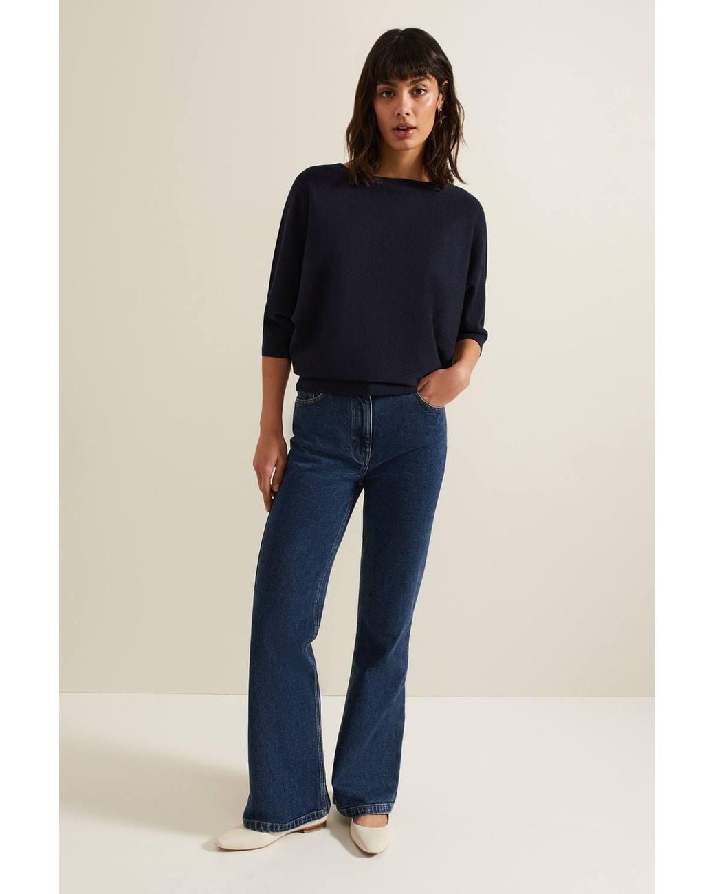 Phase Eight Blue Cristine Knit Jumper