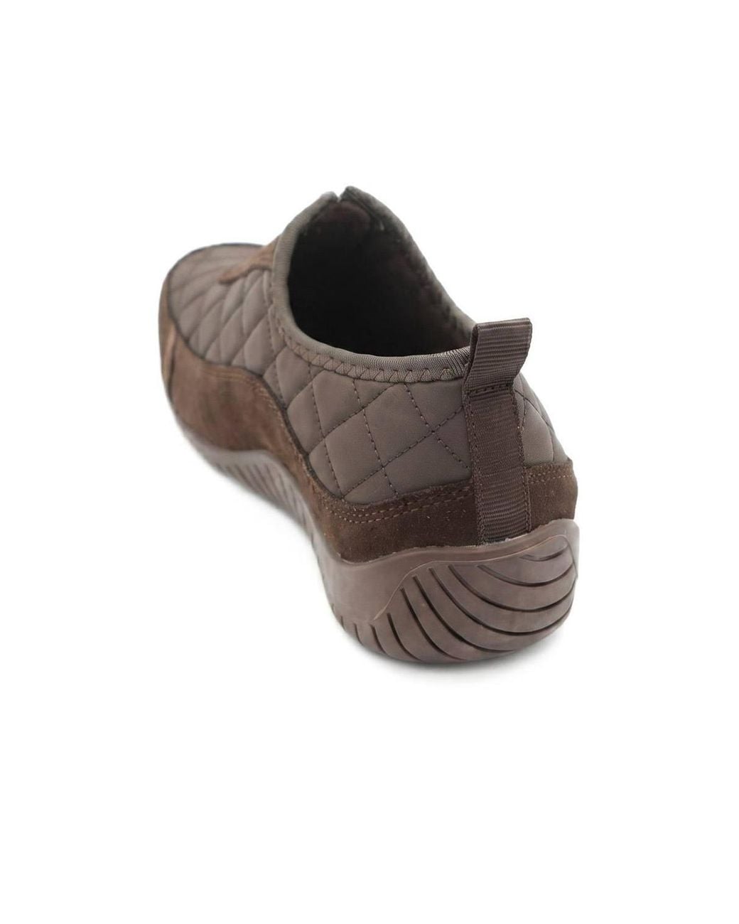 Pavers Brown Wide Fit Leather Slip-On Shoes W/ Zip Fastening