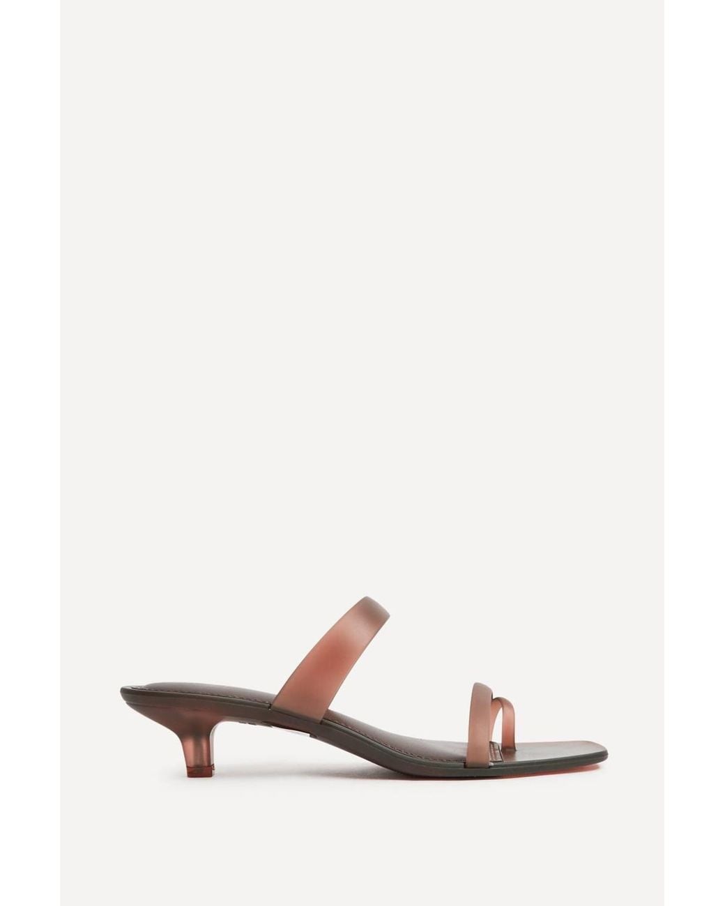 Linzi White Shade Jelly Heeled Sandals