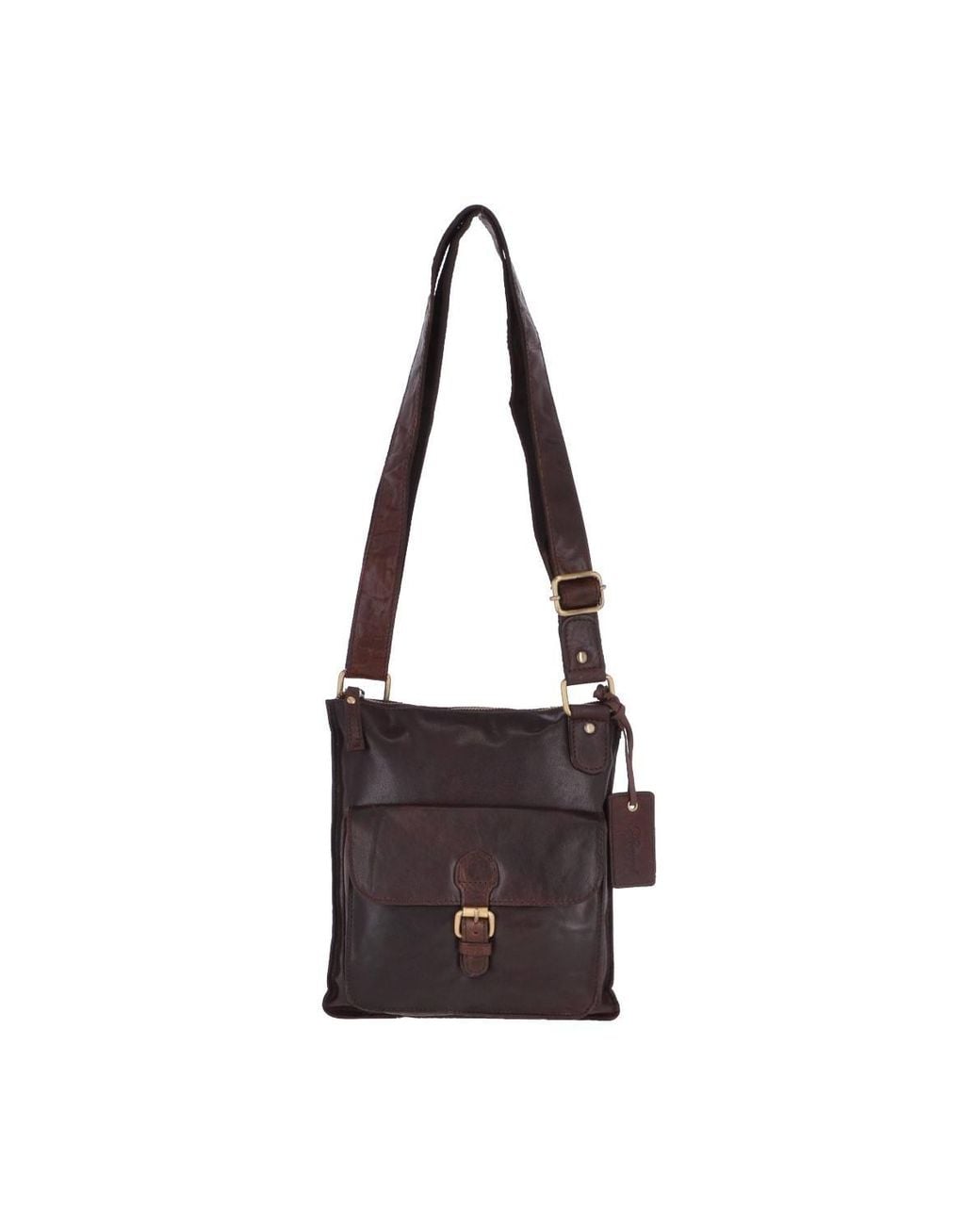 Ashwood Leather Black Vintage Small Leather Shoulder Bag