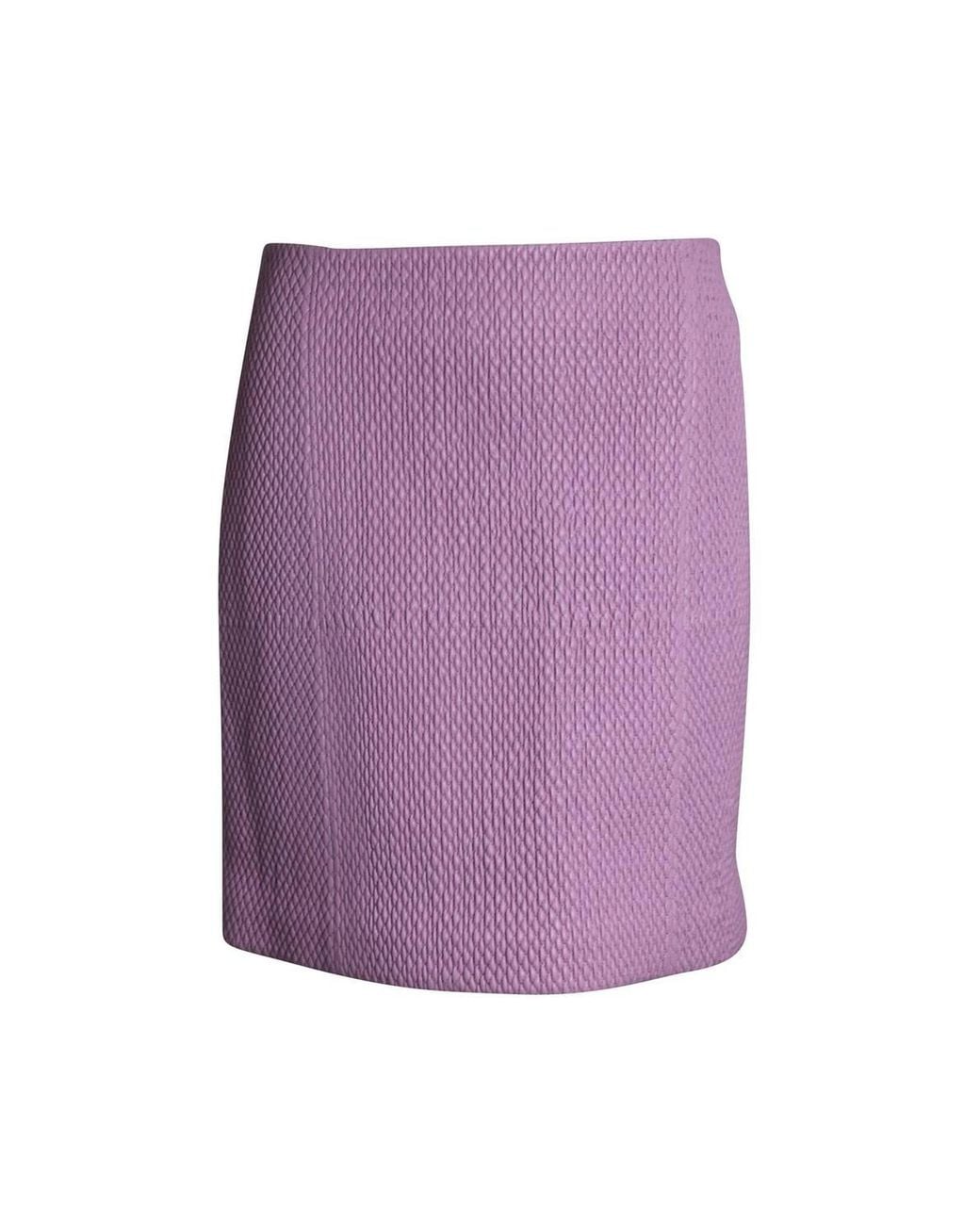 Bottega Veneta Purple Preloved Quilted Skirt