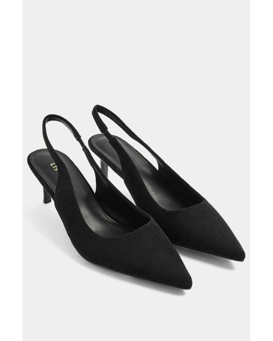 Long Tall Sally Blue Slingback Kitten Heel