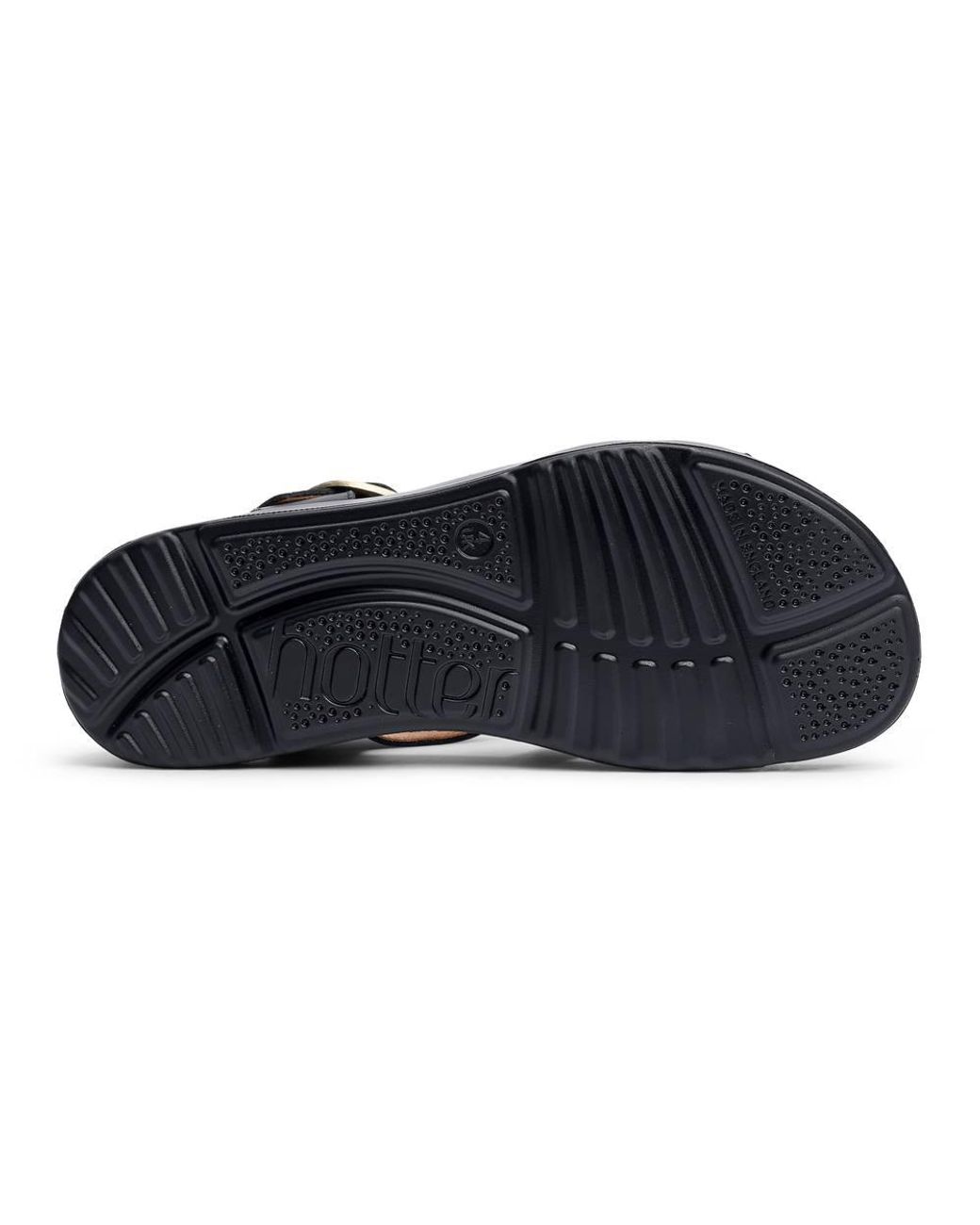 Hotter Black Wide Fit 'Alanya' Gladiator Sandals