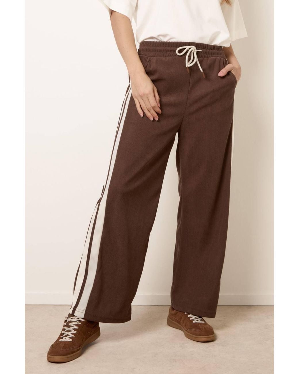 Blue Vanilla Natural Elasticated Waist Slip On Trousers