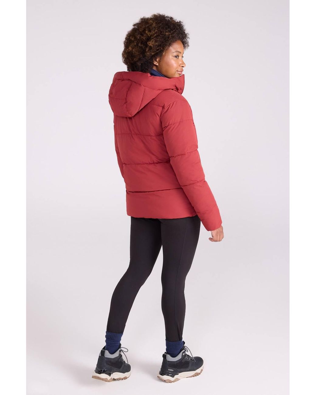 Mountain Warehouse Red 'Toasty' Water Resistant Elastic Cuffs & Hem Padded Short Jacket