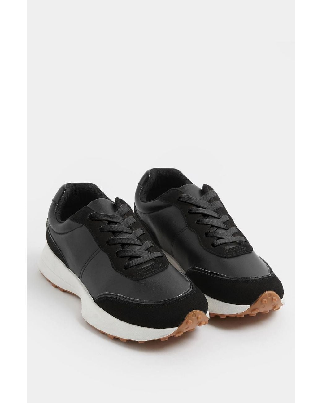 Yours Blue Faux Leather Trainers