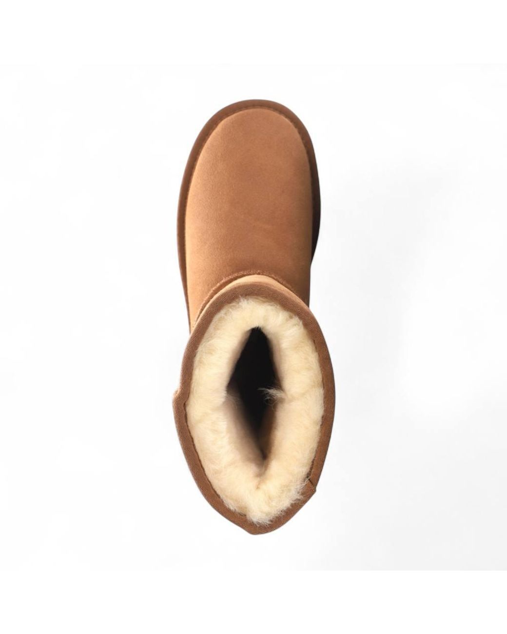 Infinity Leather Brown Genuine Sheepskin Suede Slip-On Ankle Winter Boots