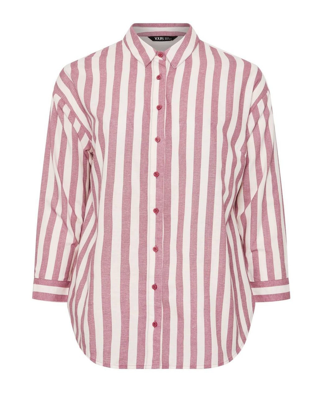 Yours Red Stripe Linen Shirt