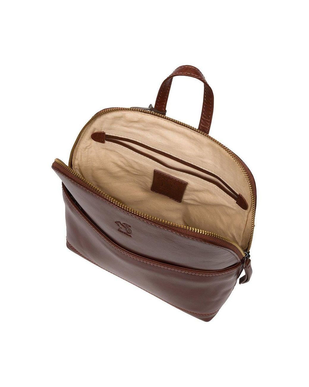 Conkca Blue 'Hollis' Leather Backpack