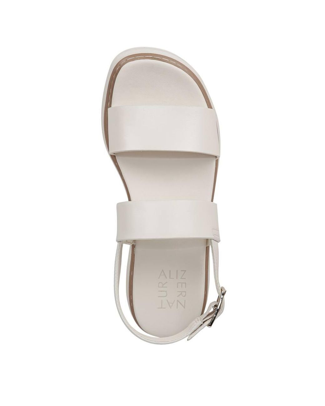 Naturalizer White Darry-Sling Sandals