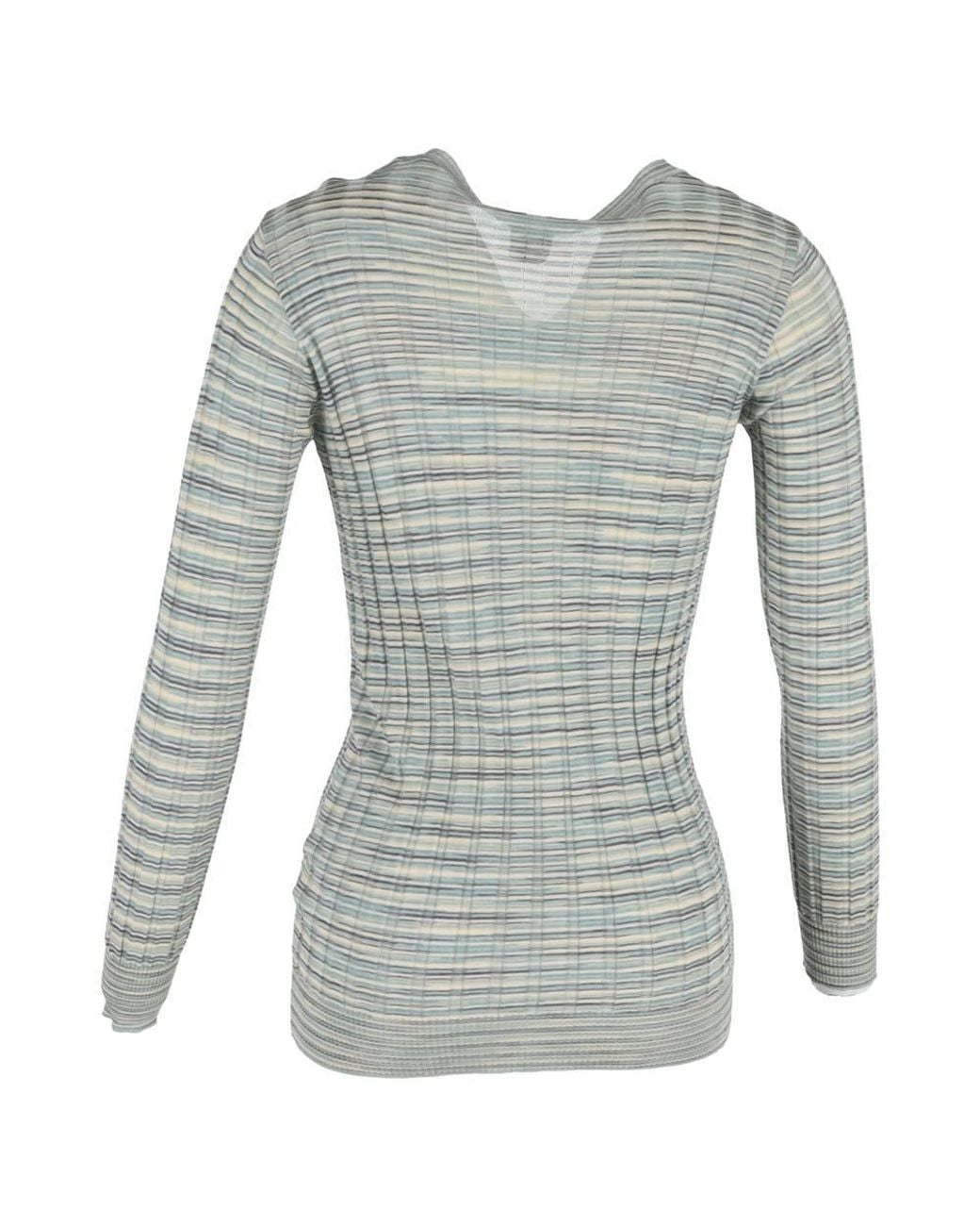 Missoni Gray Preloved Knitted Buttoned Cardigan