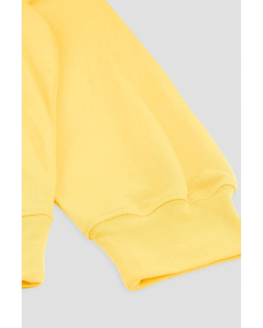 Enorsia Yellow Henley Button Up Long Sleeve Sweatshirt
