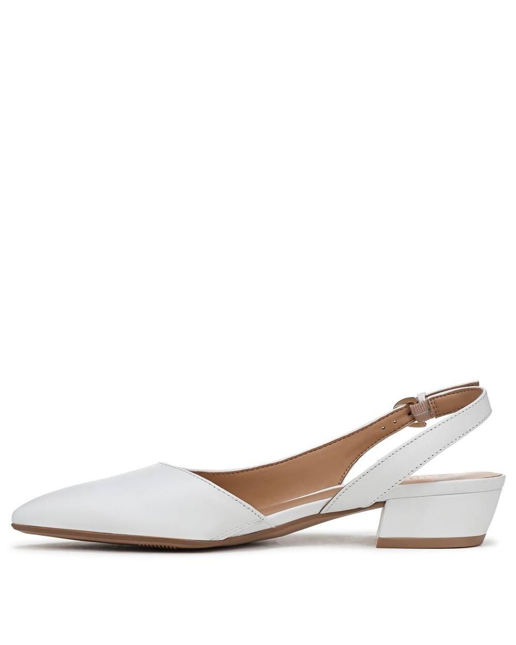 Naturalizer White Banks Slingbacks