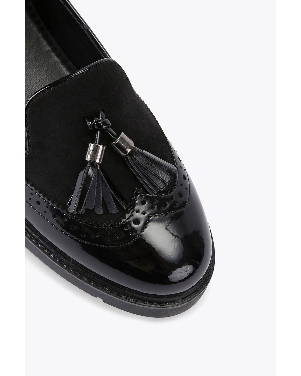 Carvela Kurt Geiger Black 'Sky Brogue' Flats