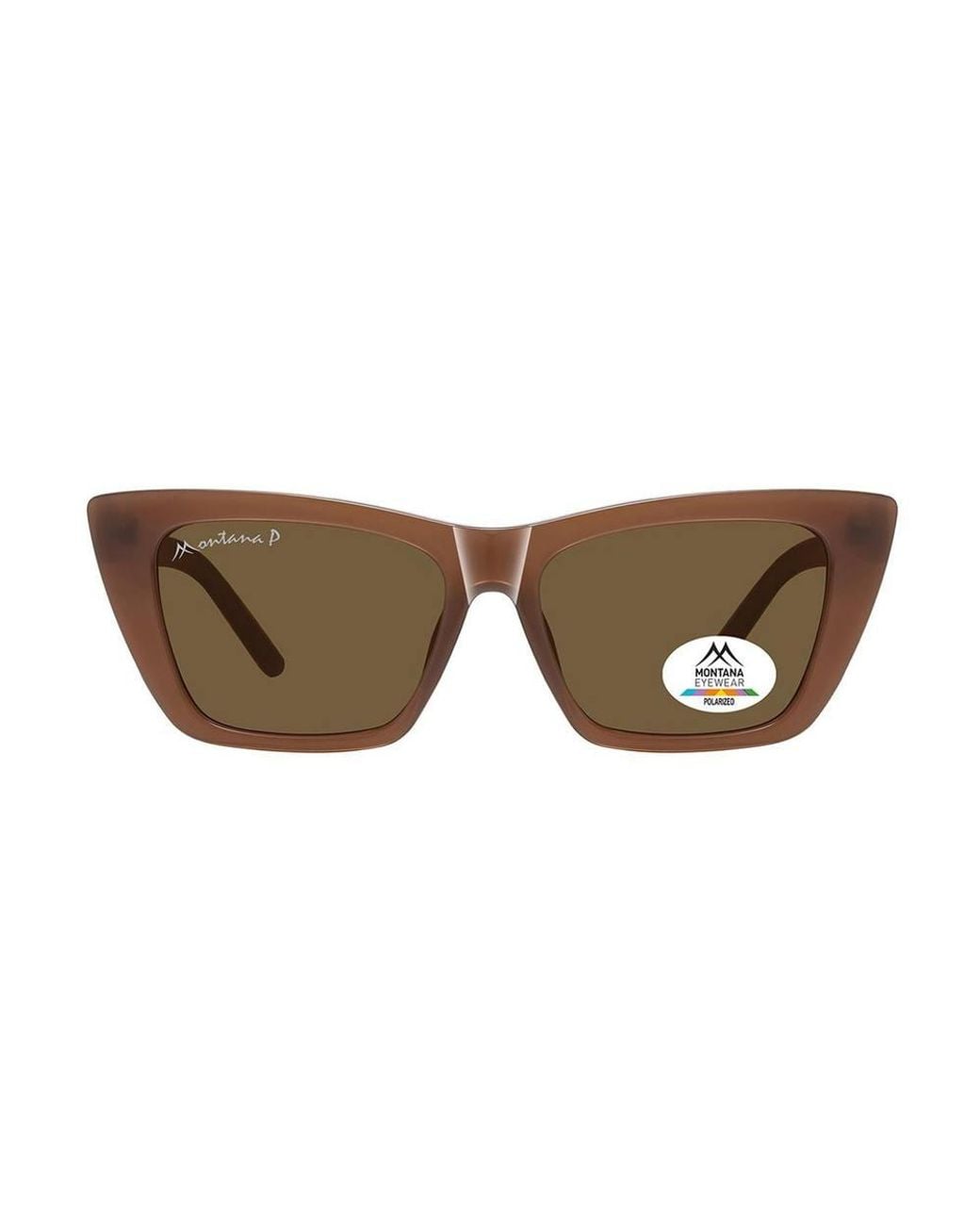 Montana Brown Cat Eye Sunglass Polarized Mp64