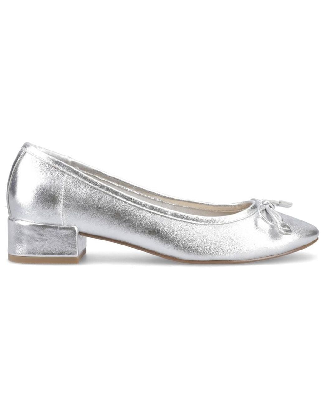 Hush Puppies Black Silvia Low Heeled Court Shoe