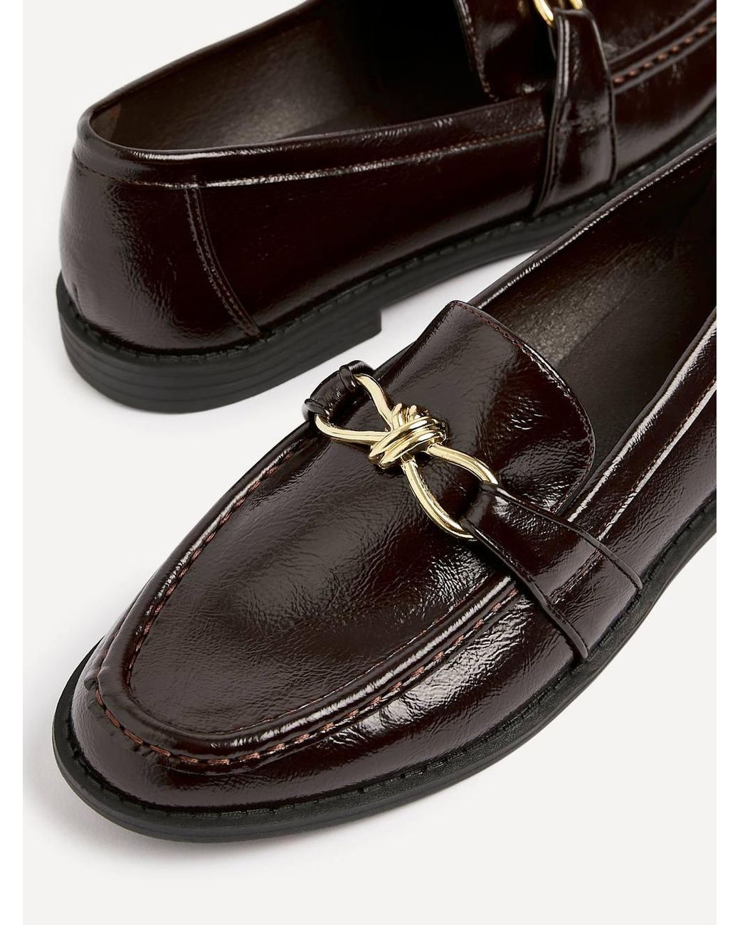 Linzi White Affluent Faux Leather Slip On Loafer