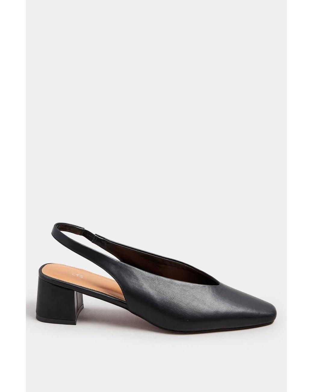 Long Tall Sally Brown Slingback Block Heels