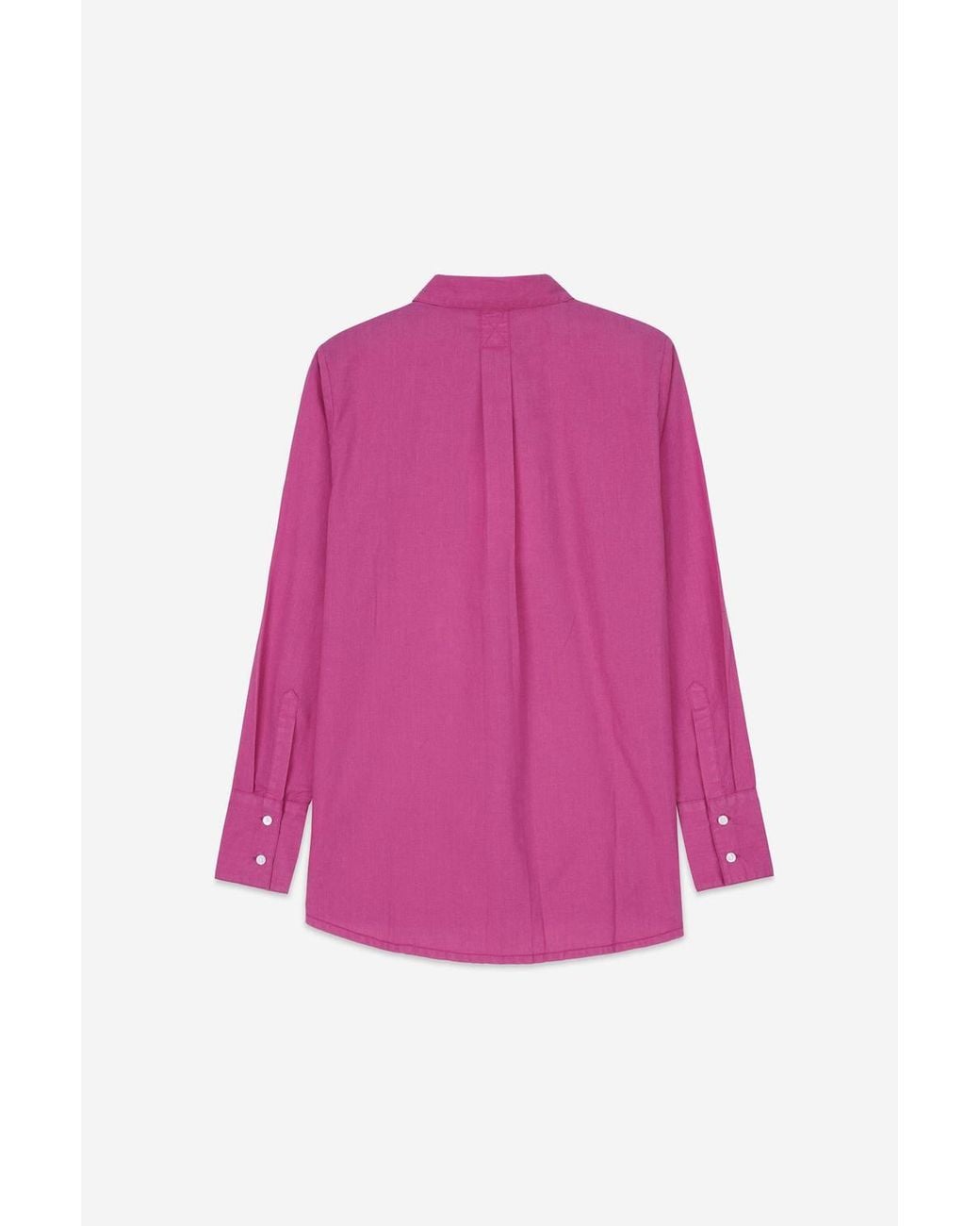 Enorsia Pink Long Sleeve Work Shirt