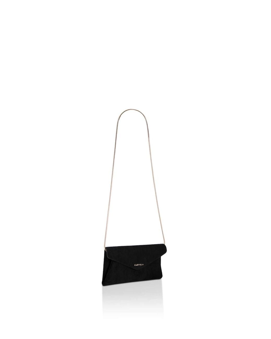 Carvela Kurt Geiger Black 'Megan Envelope Clutch' Suedette Bag