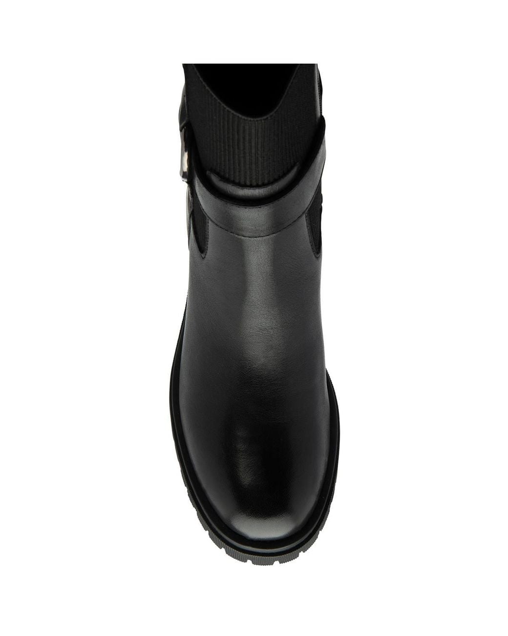 Ravel Black Leather 'Kirkton' Zip-Up Ankle Boots