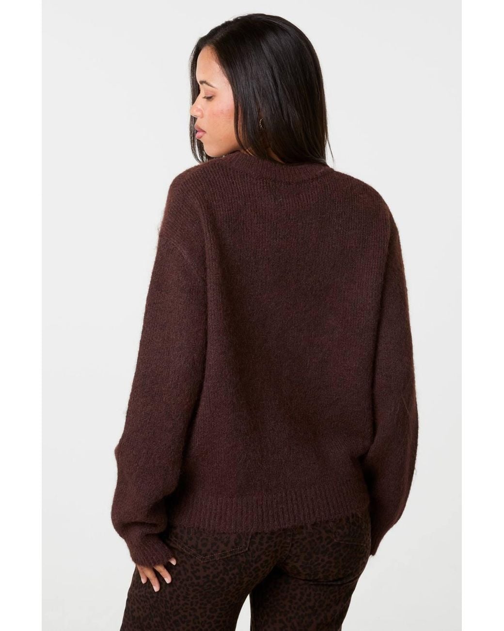 Pink Vanilla Brown Brooklyn Soft Knit Jumper