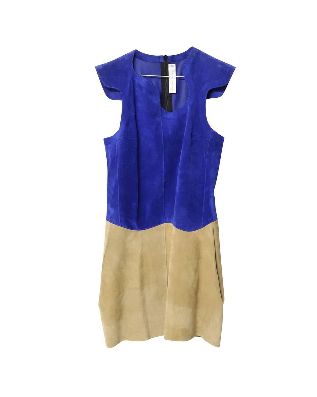 Victoria Beckham Blue Preloved Paneled Mini Dress