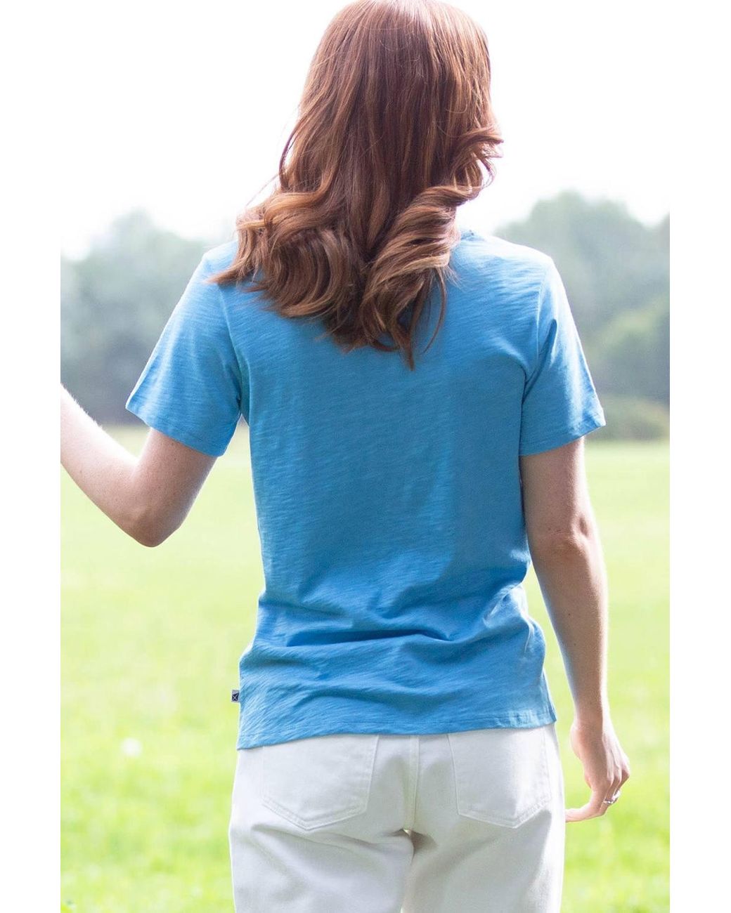 Kite Blue Sandford Slub Jersey T-Shirt Bay
