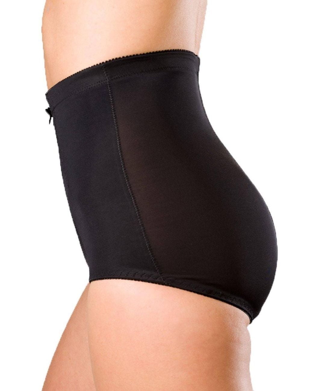 CAMILLE Black Bella Magic Firm Control Two Pack Support Slimming Briefs