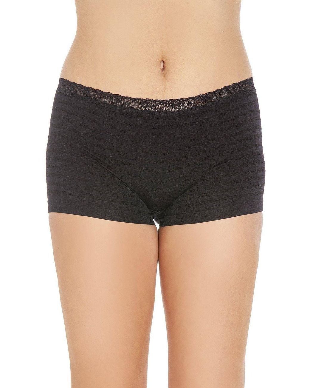 CAMILLE Black Three Pack Smooth Seamless Boxers