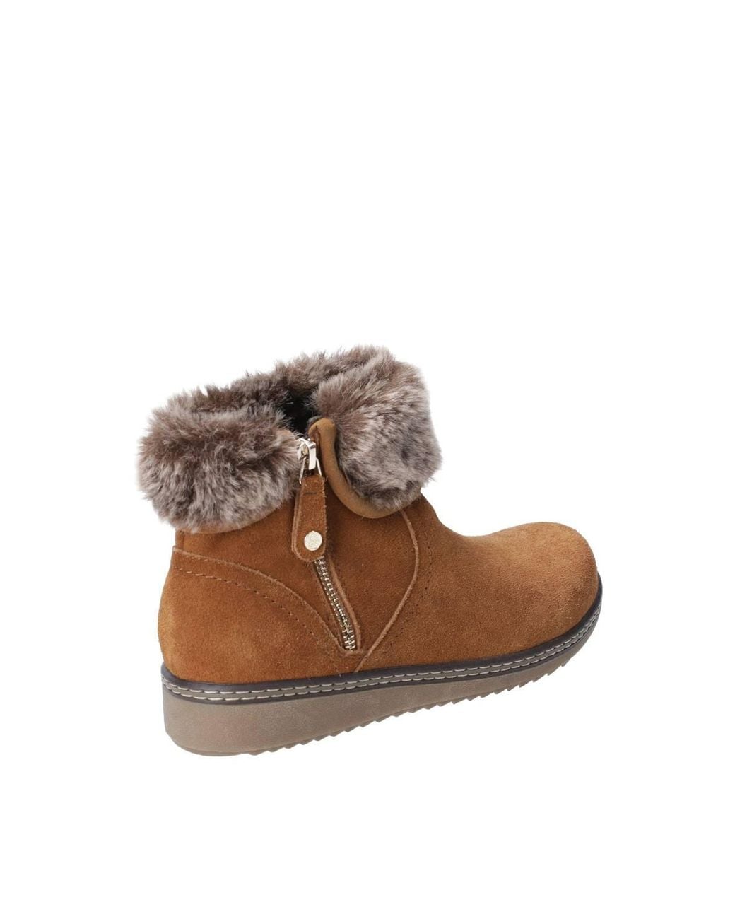 Hush Puppies Brown 'Penny' Suede Ankle Boots