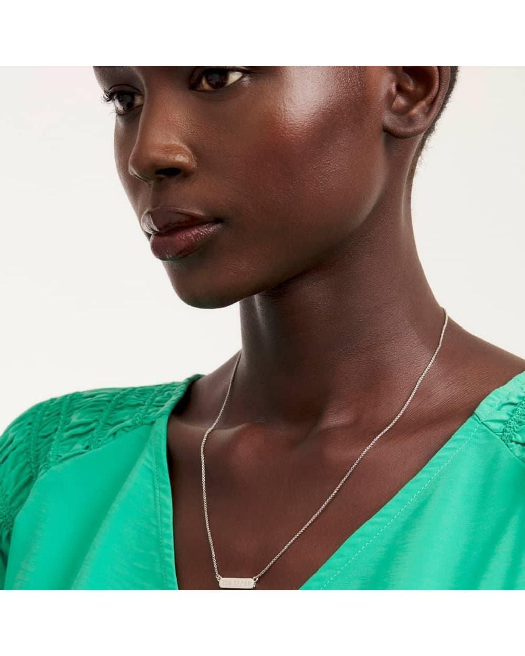 Ted Baker Metallic Scarl Tone Crystal Sparkle Bar Necklace Tbj2980-01-02