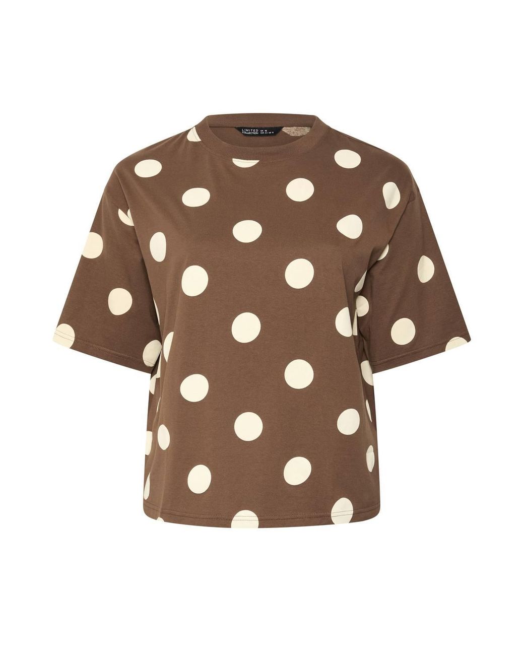 Yours Brown Polka Dot T-Shirt