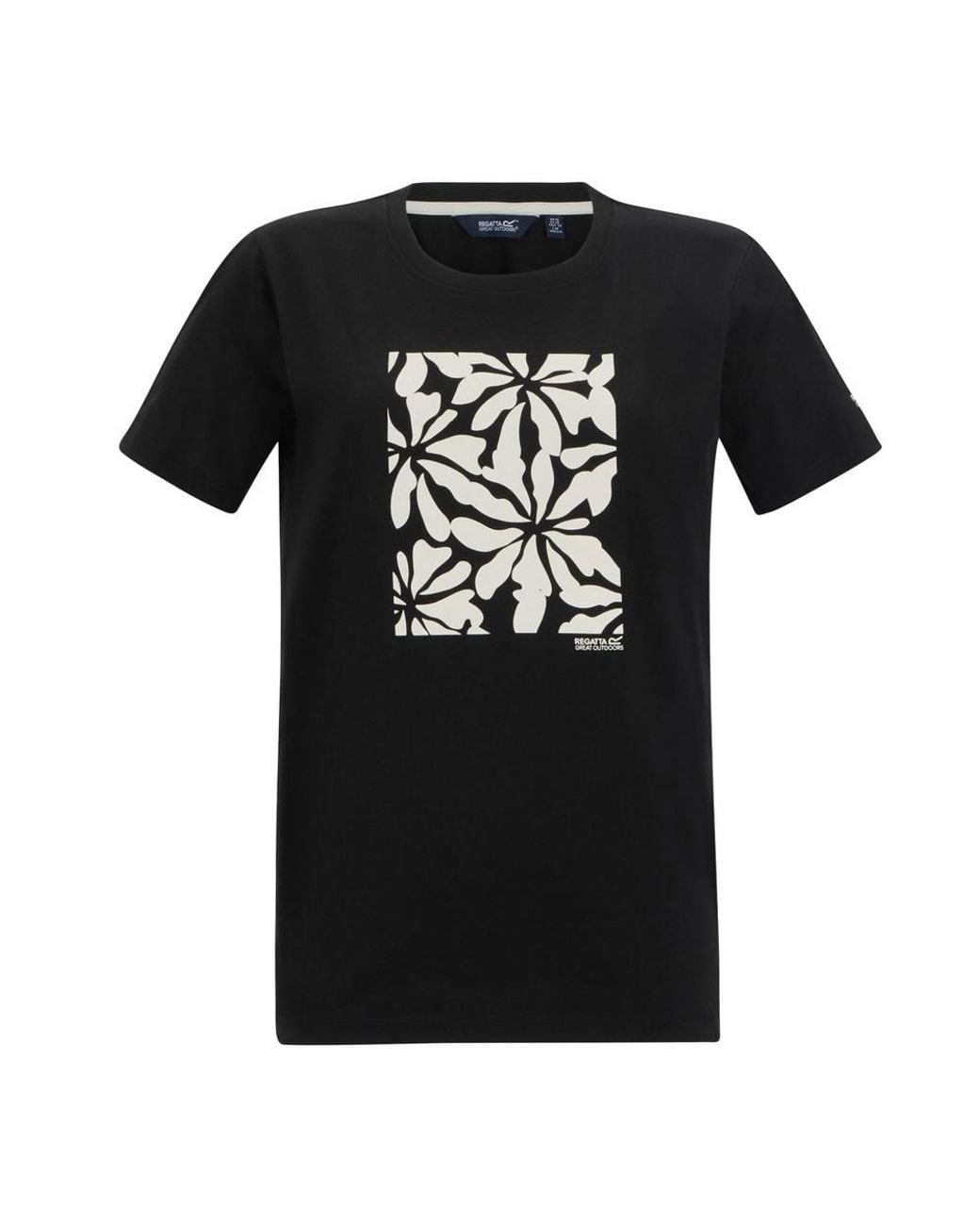 Regatta Black Filandra Ix Short Sleeved Graphic T-Shirt