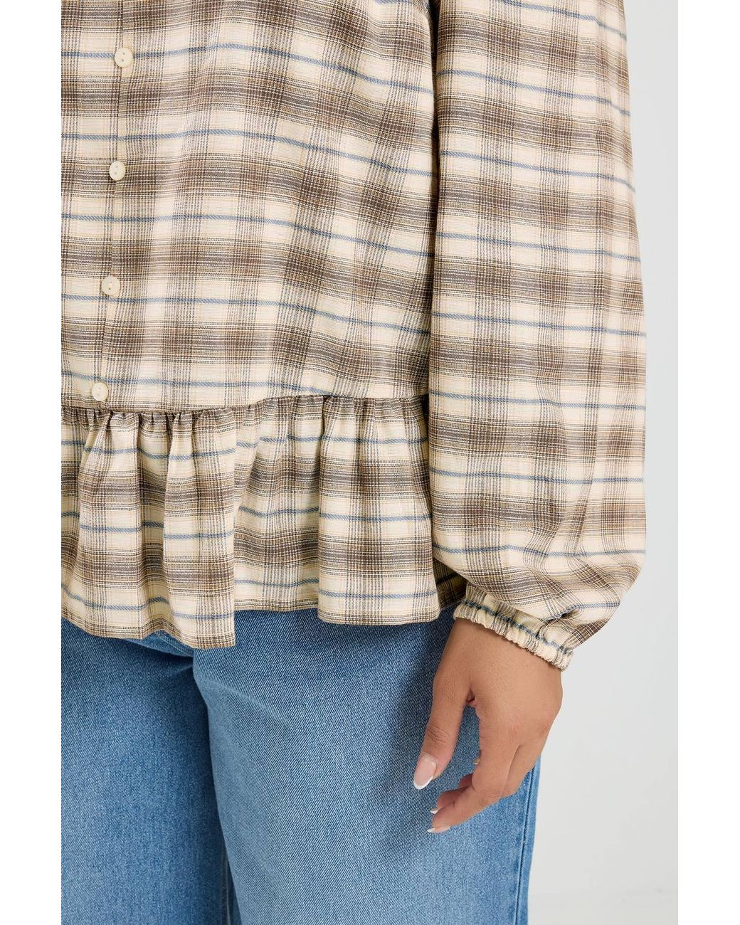 Yours Natural Peplum Top