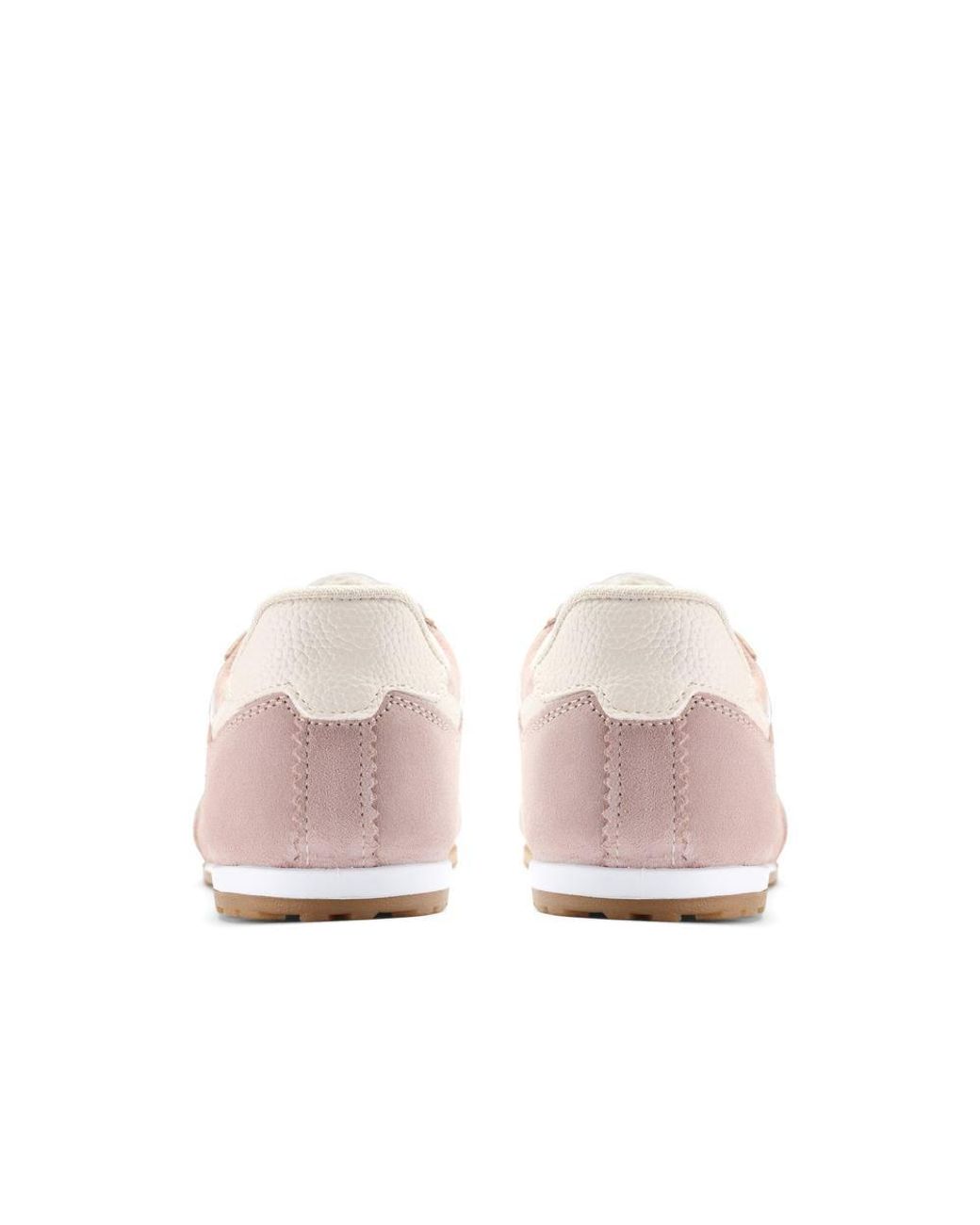 Clarks Pink Lorenza Lace Light Suede Trainers