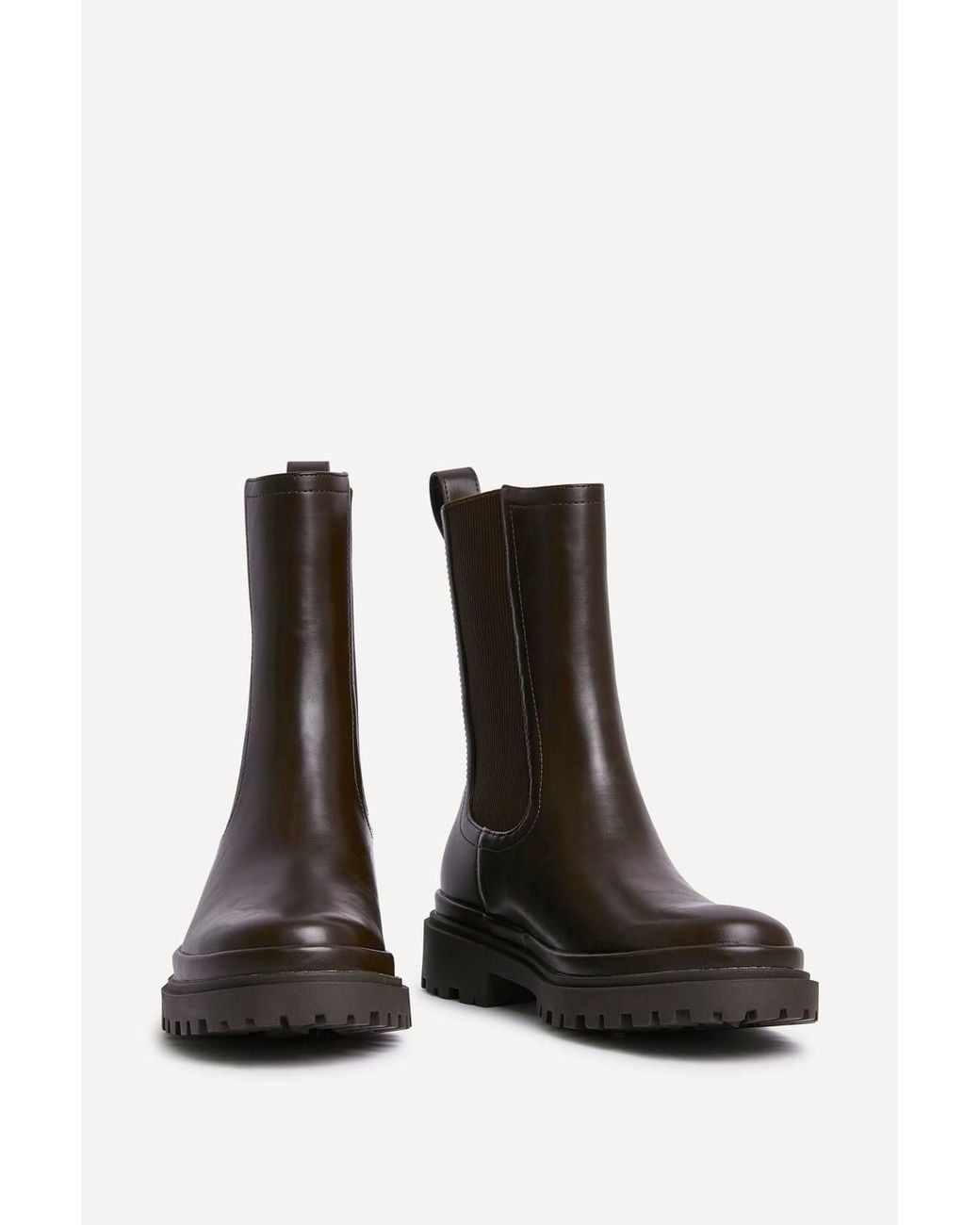 Linzi Black Command Chunky Chelsea Boots