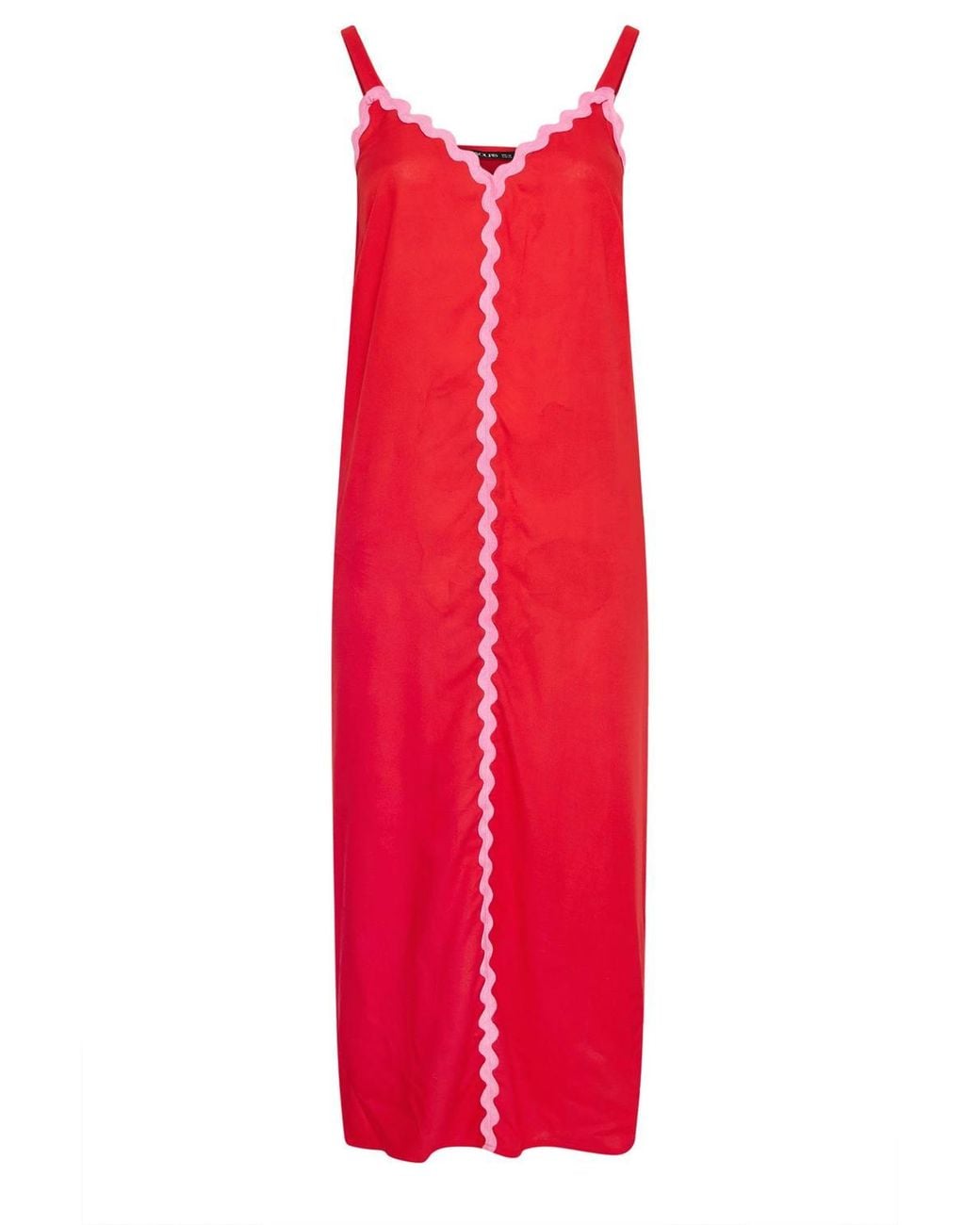 Yours Red Contrast Maxi Dress