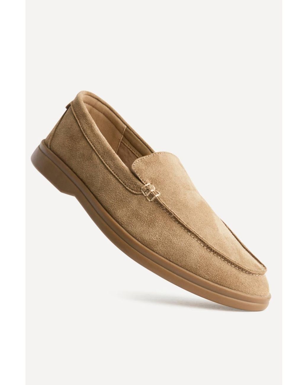 Linzi Natural Apparel Suede Leather Loafers