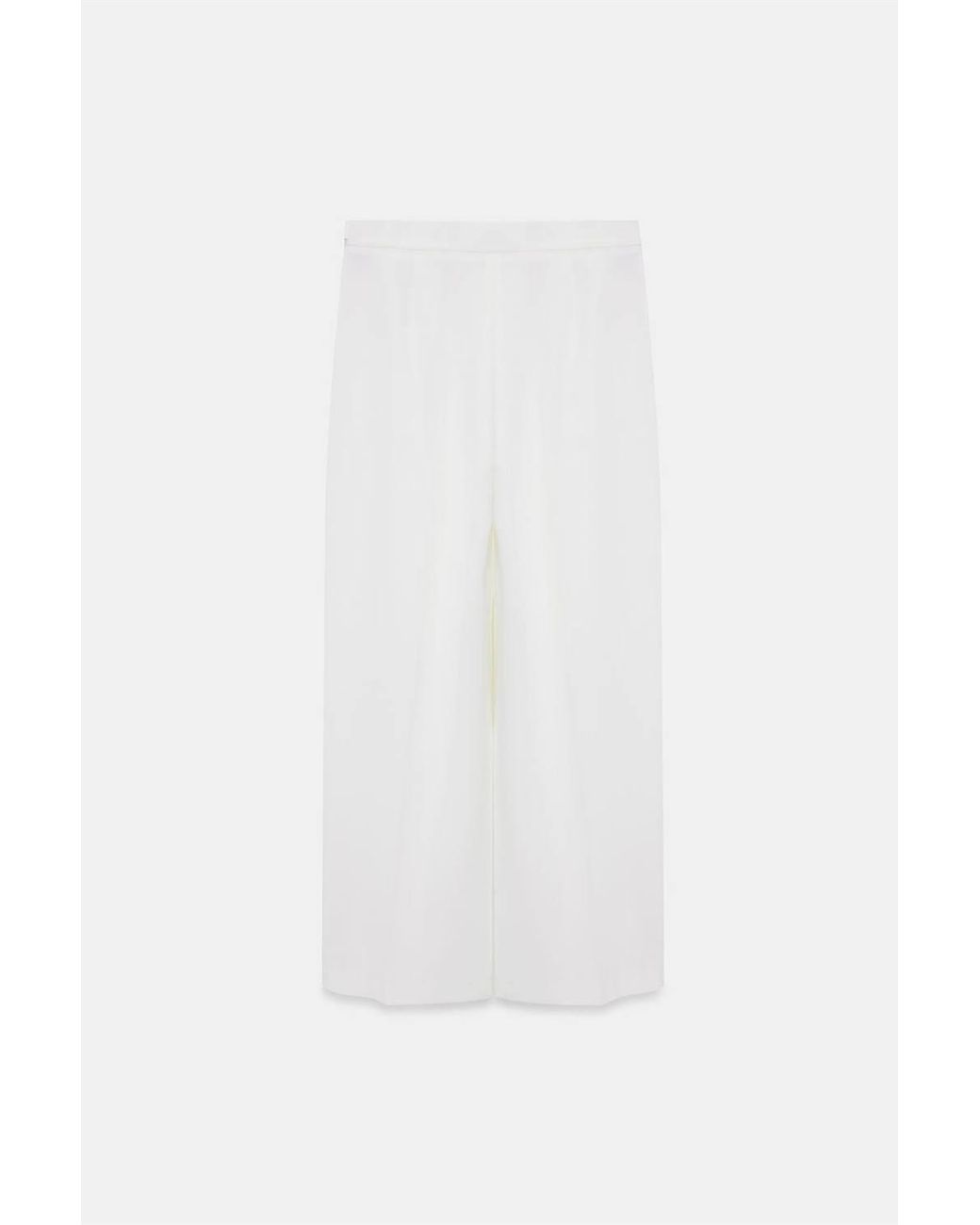 Dilvin Green Wide-Leg Belted Crepe Trousers