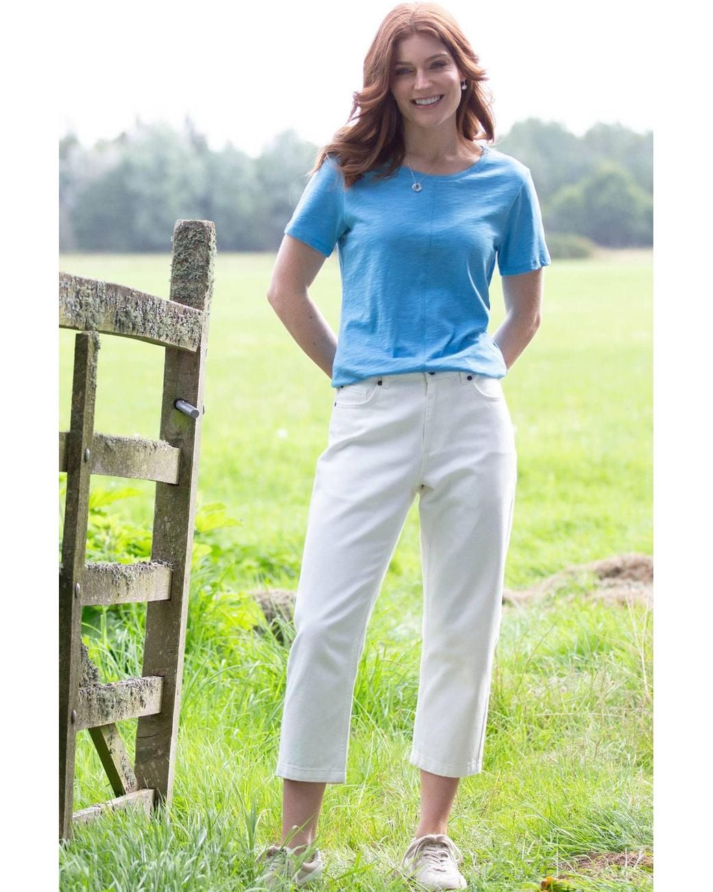 Kite Blue Sandford Slub Jersey T-Shirt Bay