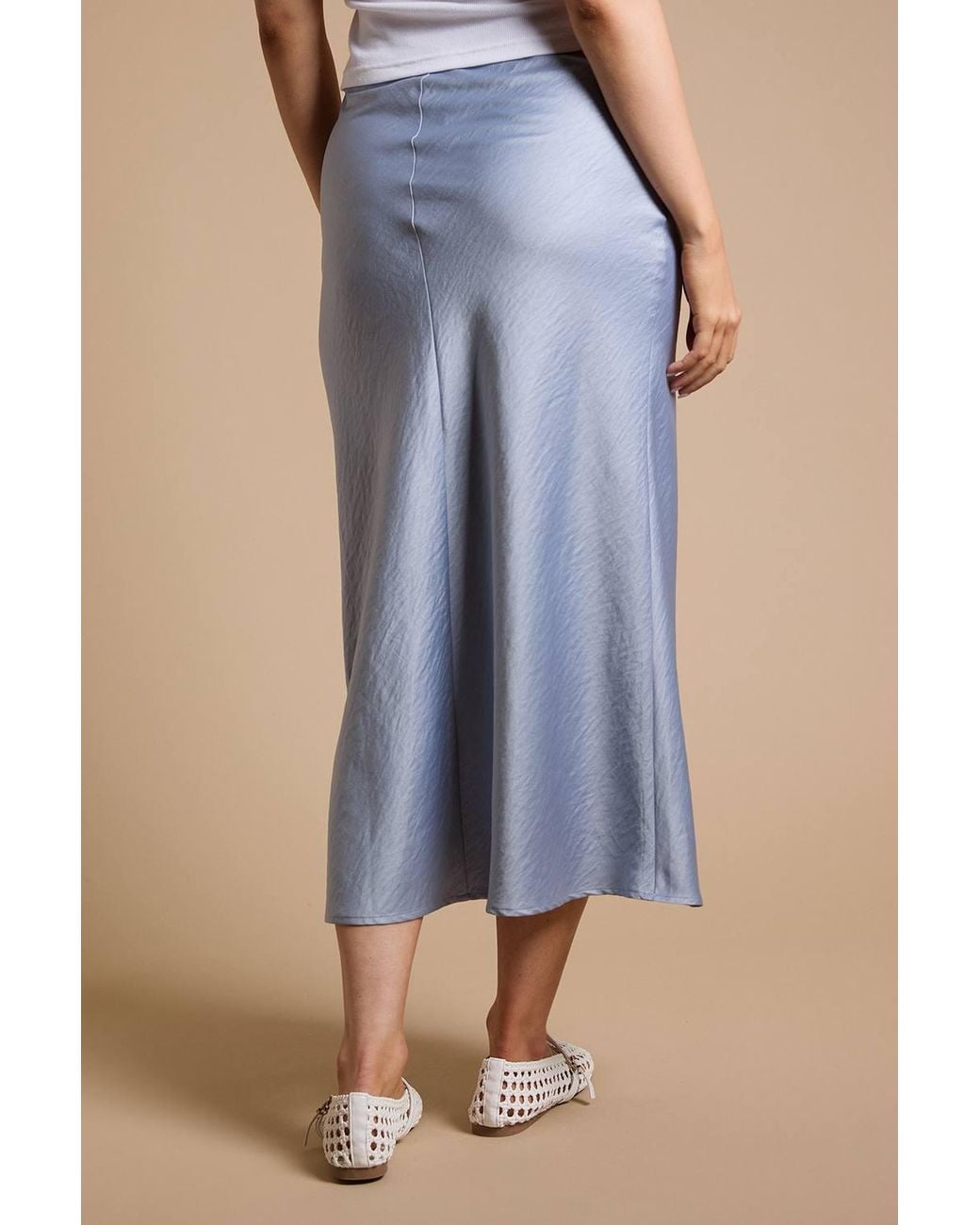 Dorothy Perkins Blue Relaxed Bias Skirt
