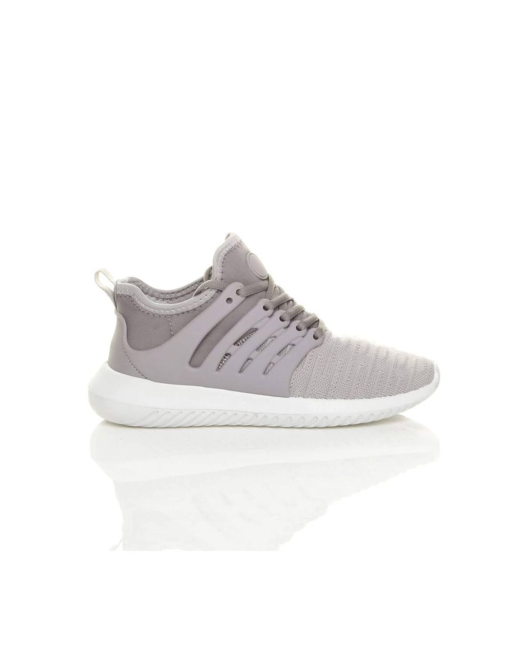 AJVANI White Lace Up Trainers
